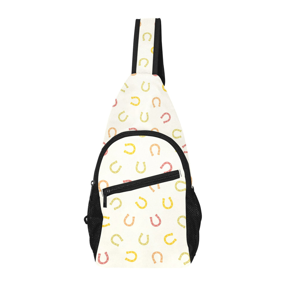 Horseshoes Pattern Print Design 02 All Over Print Chest Bag