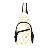 Horseshoes Pattern Print Design 02 All Over Print Chest Bag