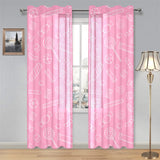 Sweet candy pink background Gauze Curtain