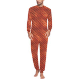 Wood Printed Pattern Print Design 03 Men's All Over Print Pajama