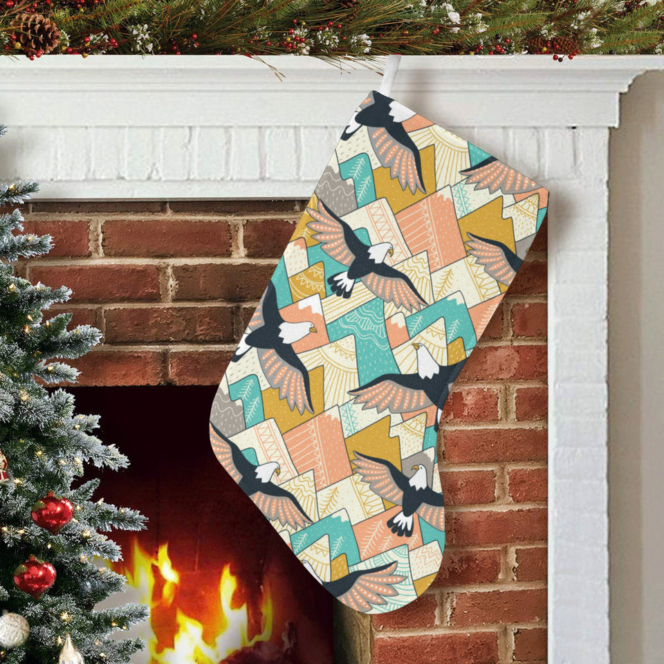 Eagle Pattern Print Design 02 Christmas Stocking