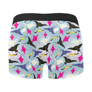 Stingray Pattern Print Design 01 Men's All Over Print Boxer Briefs Men's Underwear