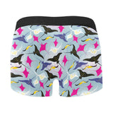 Stingray Pattern Print Design 01 Men's All Over Print Boxer Briefs Men's Underwear