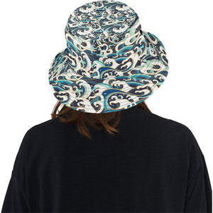 Japanese wave pattern Unisex Bucket Hat