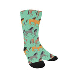 Colorful horses pattern Crew Socks