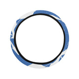 American football ball star stripes pattern Car Steering Wheel Cover