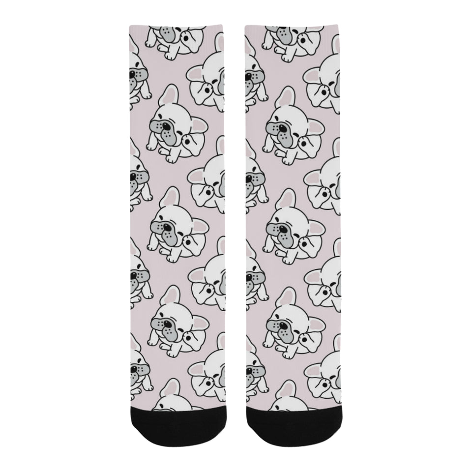 Cute french bulldog pattern Crew Socks