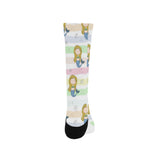 Cute hand drawn mermaid Crew Socks