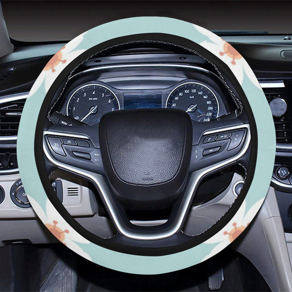 Maneki neko cat sakura Car Steering Wheel Cover