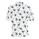 Swallow Pattern Print Design 04 Men's All Over Print Polo Shirt