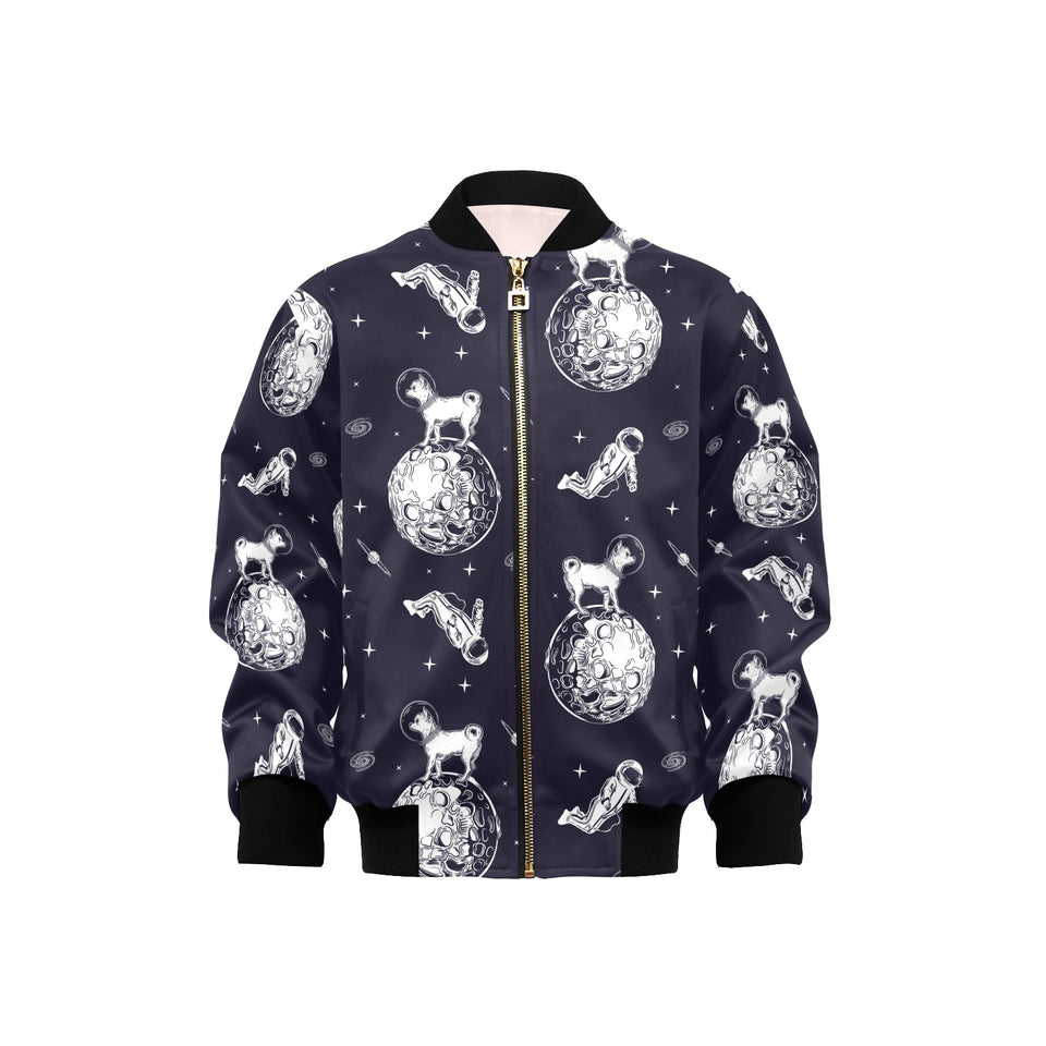 Chihuahua space helmet. astronaut pattern Kids' Boys' Girls' Bomber Jacket