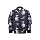 Chihuahua space helmet. astronaut pattern Kids' Boys' Girls' Bomber Jacket