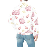 Garlic pattern Men's Padded Hooded Jacket