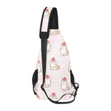 Cute Shiba Inu Dog Apple pattern All Over Print Chest Bag