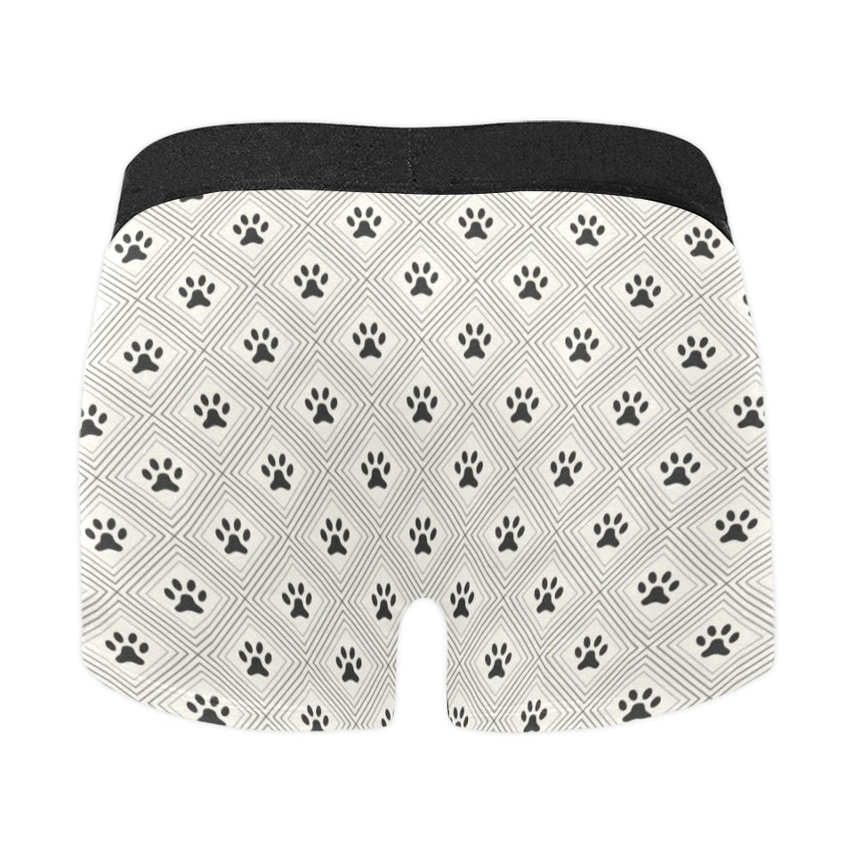 Dog Paws Pattern Print Design 03 Men's All Over Print Boxer Briefs Men's Underwear