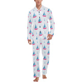 Sailboat anchor pattern Men's Long Pajama Set