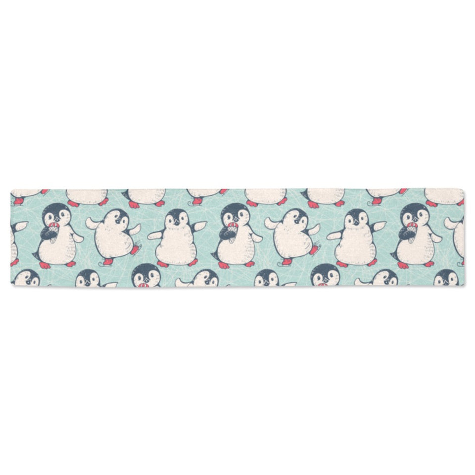 Cute Penguin pattern Table Runner