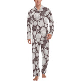 Garlic bulb dark background Men's Long Pajama Set