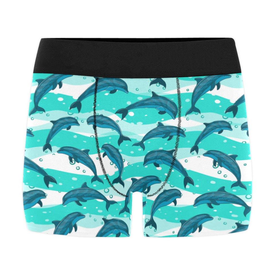 Dolphin sea pattern Men's All Over Print Boxer Briefs Men's Underwear