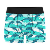 Dolphin sea pattern Men's All Over Print Boxer Briefs Men's Underwear