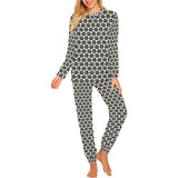 Coffee bean abstract modern pattern Women's All Over Print Pajama Set