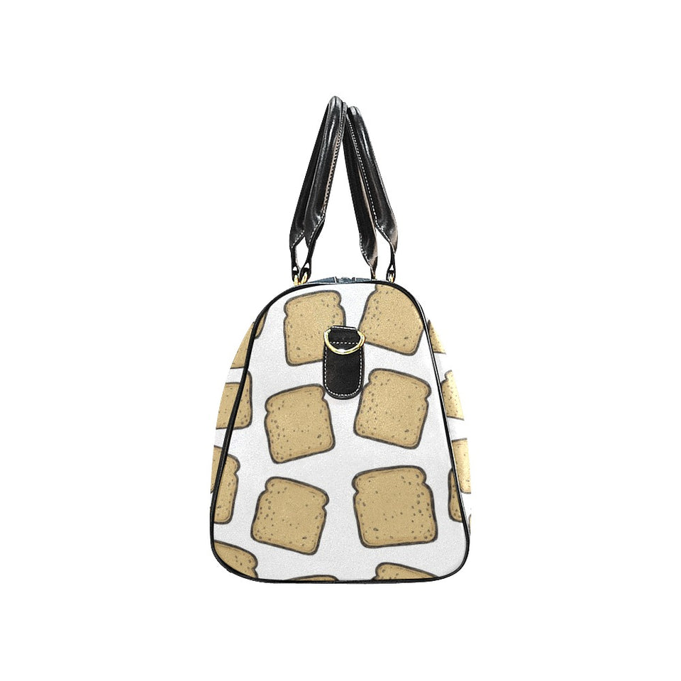 Bread Toast Pattern Print Design 03 Travel Bag
