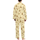 peanuts design pattern Men's Long Pajama Set