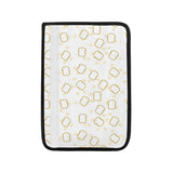 Bread Toast Pattern Print Design 01 Car Seat Belt Cover