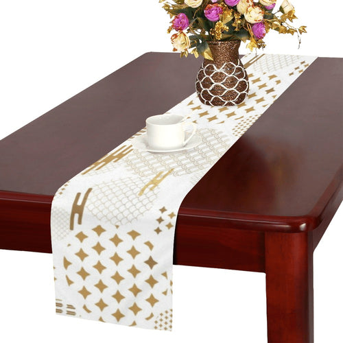 Beautiful gold japanese pattern Table Runner