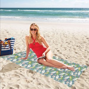 Pelican Pattern Print Design 04 Beach Towel