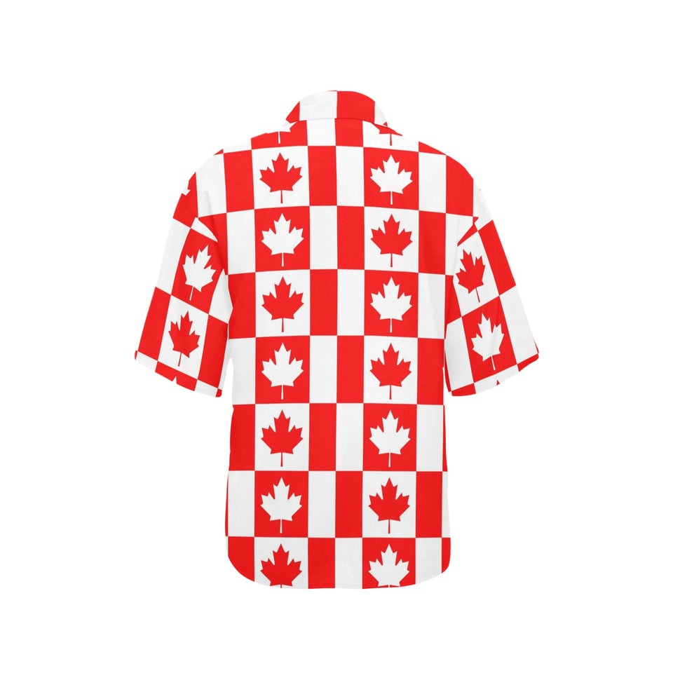 Canada Pattern Print Design 05 Women's All Over Print Hawaiian Shirt