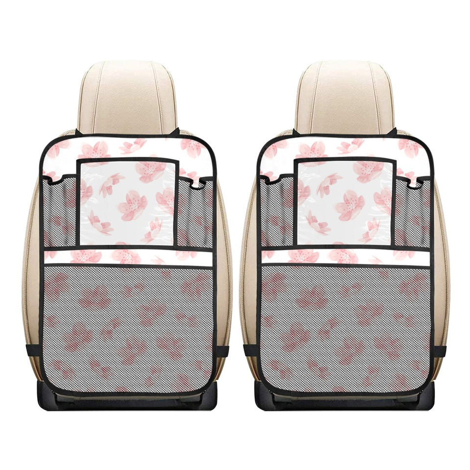 Pink sakura cherry blossom pattern Car Seat Back Organizer