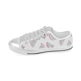 dragon fruit pattern Men's Low Top Shoes White