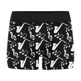 Saxophone music notes treble clef black white them Men's All Over Print Boxer Briefs Men's Underwear