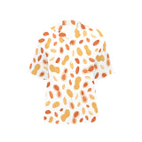 peanuts pattern Women's All Over Print Hawaiian Shirt