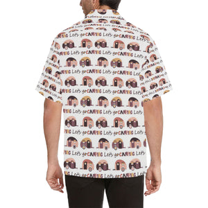 Camper Van Pattern Print Design 01 Men's All Over Print Hawaiian Shirt (Model T58)