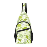Cute frog dragonfly pattern All Over Print Chest Bag