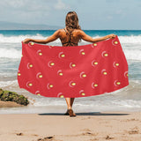 strawberry texture skin pattern Beach Towel
