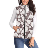 Garlic bulb dark background Women's Padded Vest