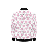 Pig Pattern Print Design 03 Kids' Boys' Girls' Bomber Jacket