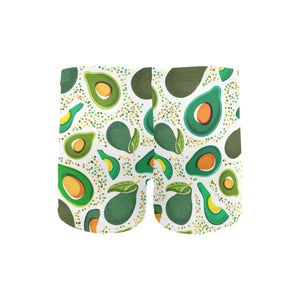 Avocado design pattern Men's Swimming Trunks