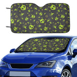Alien Pattern Print Design 02 Car Sun Shade