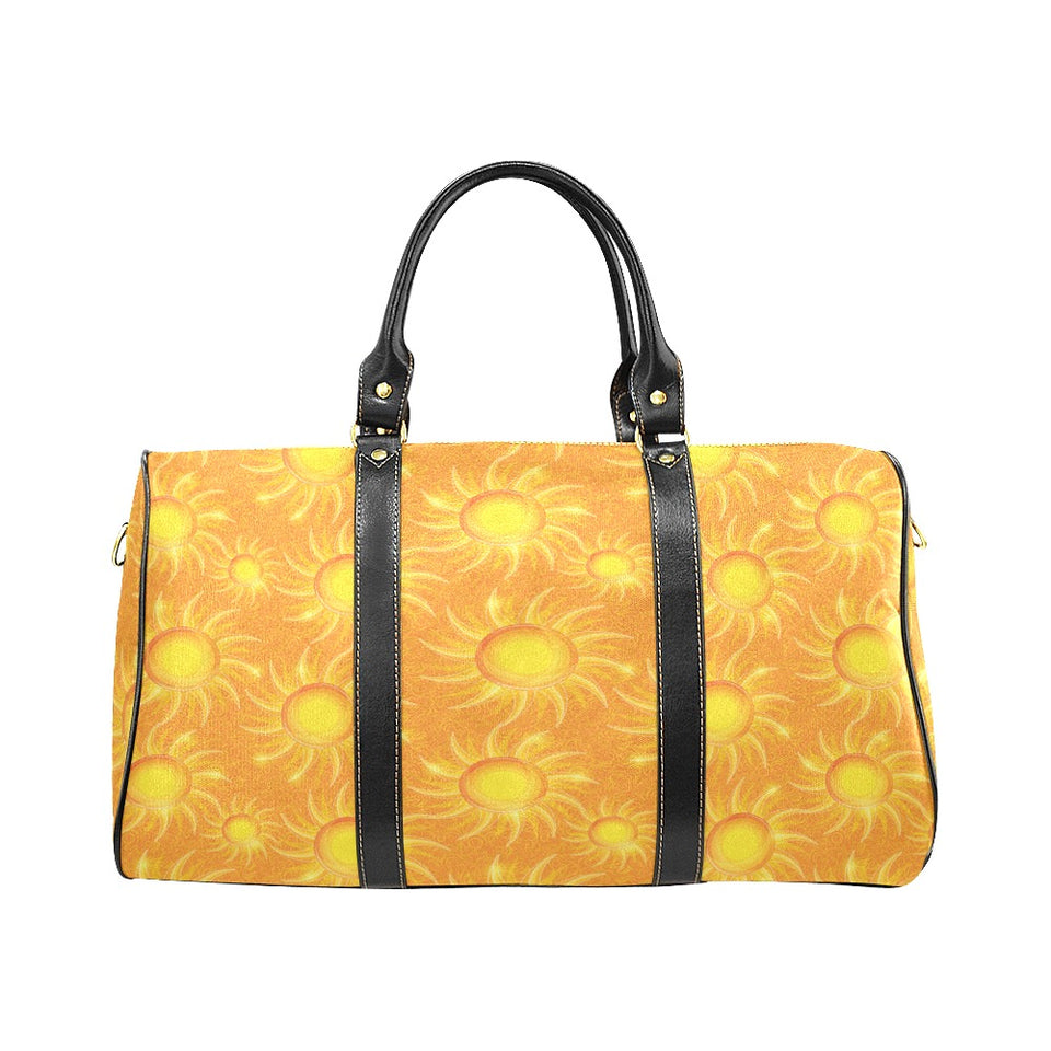 Sun orange background Travel Bag