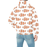 Clown Fish Pattern Print Design 05 Men's Padded Hooded Jacket
