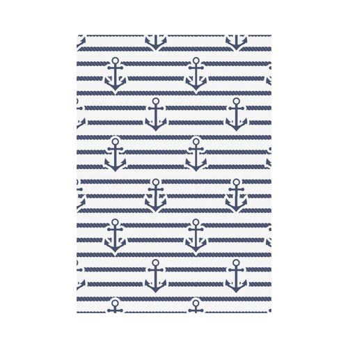 Anchor rope nautical pattern House Flag Garden Flag