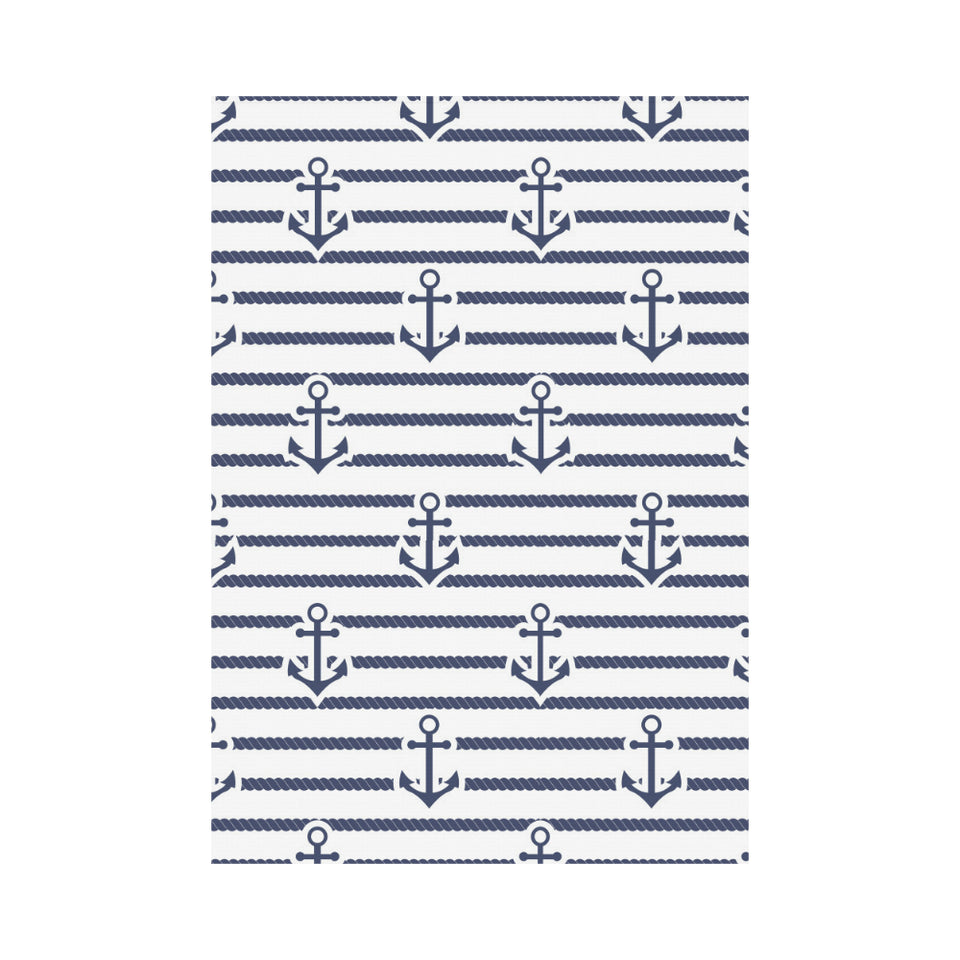 Anchor rope nautical pattern House Flag Garden Flag