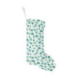 Green ginkgo leaves pattern Christmas Stocking