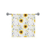 beautiful sunflowers pattern Bath Towel