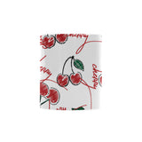 Hand drawn cherry pattern Classical White Mug (Fulfilled In US)