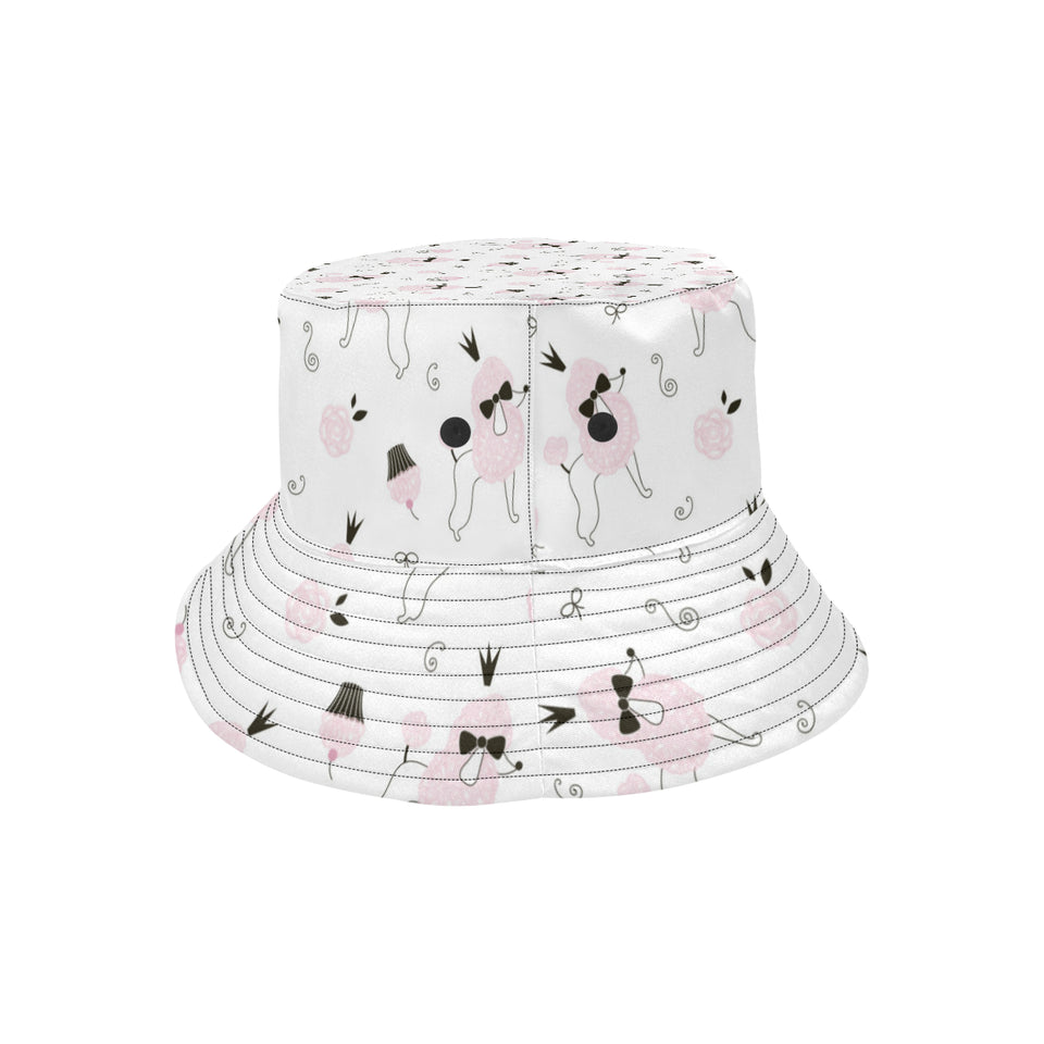 Poodle dog rose cake pattern Unisex Bucket Hat